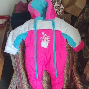Wippette Baby Girls' Snowman Pram snowsuit 6/9 Months